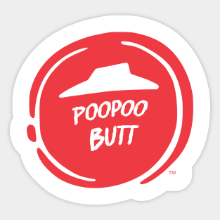 PooPoo Butt Sticker